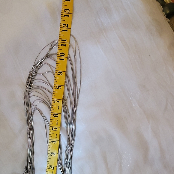 2/40 jewellry. Silver plated multi strand necklace - Picture 4 of 5